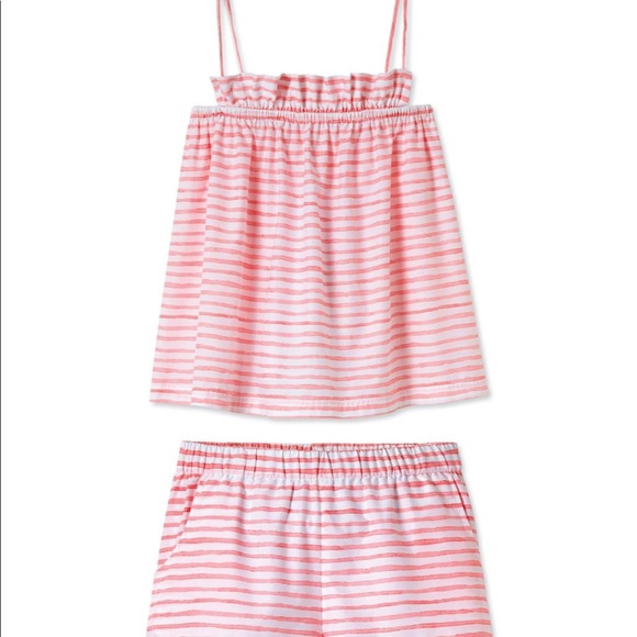 Lake Pajamas Other - Lake Pajamas Ruffle Shorts Set in Solar